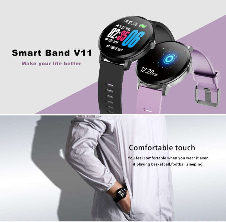 V11 Smartwatch Real-time Heart Rate Blood Pressure Monitor Multi-sport mode Breathing Light Smart...