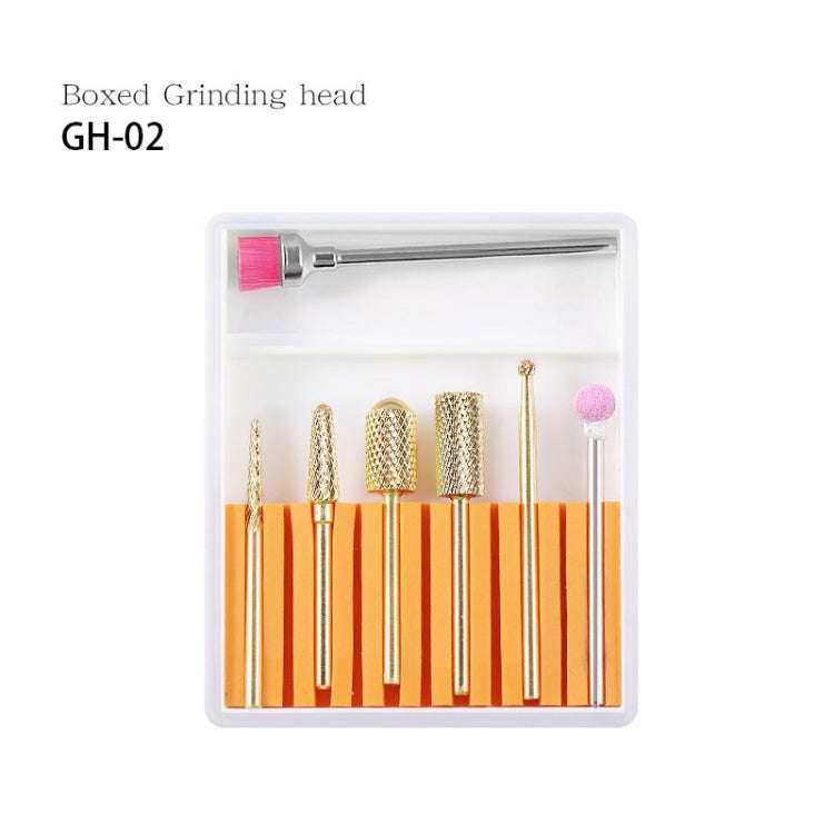 Nail Art Ceramic Tungsten Steel Alloy Grinding Heads Set Grinder Polishing Tool, Color Classifica...