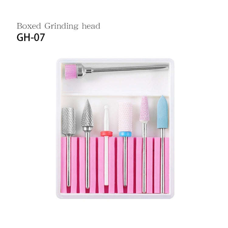 Nail Art Ceramic Tungsten Steel Alloy Grinding Heads Set Grinder Polishing Tool, Color Classifica...