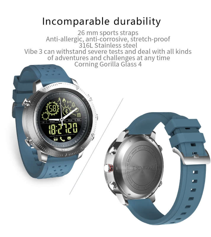 NX02 Sport Smartwatch IP67 Waterproof Support Tracker Calories Pedometer Smartwatch Stopwatch Cal...