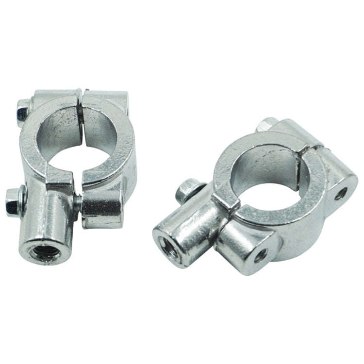 6 PCS Motorcycle Modification Accessories Handlebar Mirror Holder(M8 22mm Silver)