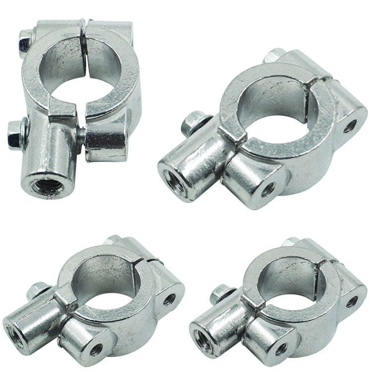 6 PCS Motorcycle Modification Accessories Handlebar Mirror Holder(M8 22mm Silver)