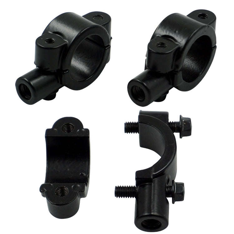 6 PCS Motorcycle Modification Accessories Handlebar Mirror Holder(M10 22mm Black)