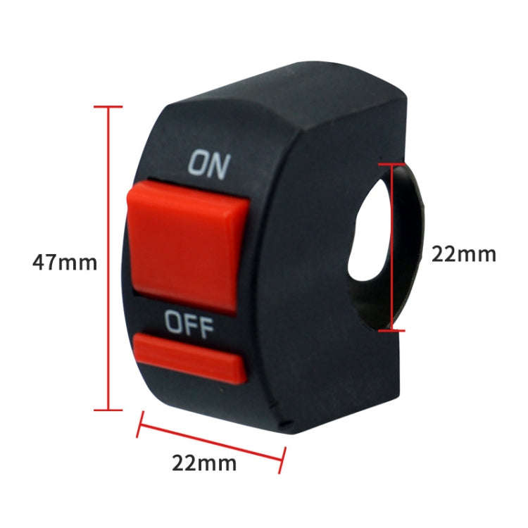 10 PCS Motorcycle Modification Accessories Off-Road Vehicle Double Flash Switch LED Headlight Con...