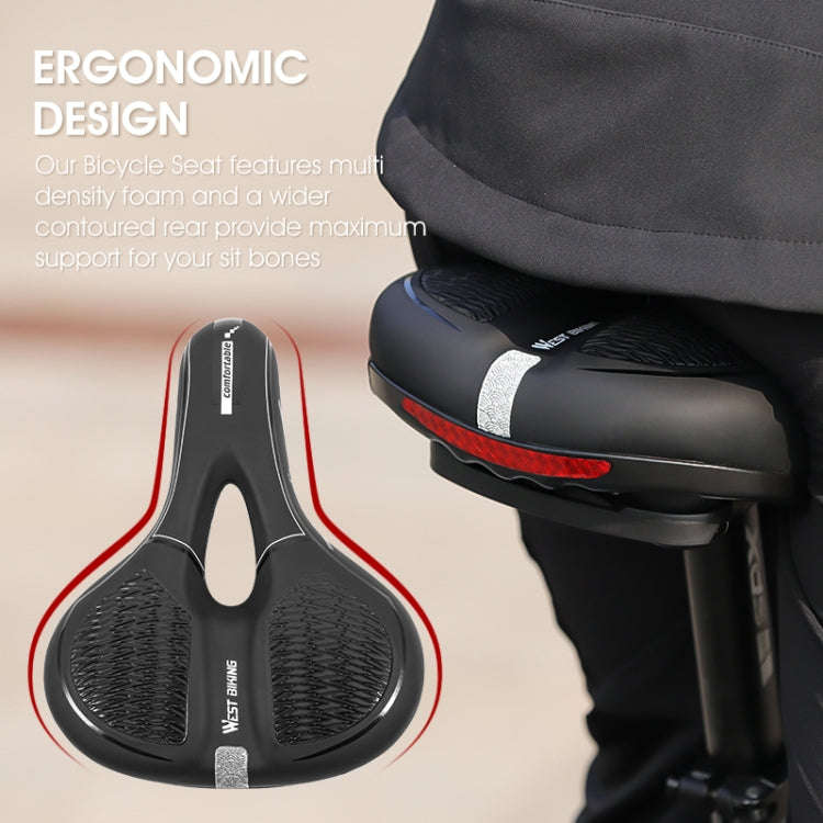 WESTBIKING Mountain Road  Bike Reflective Seat Cushion Soft Comfortable Seat Equipment Accessorie...