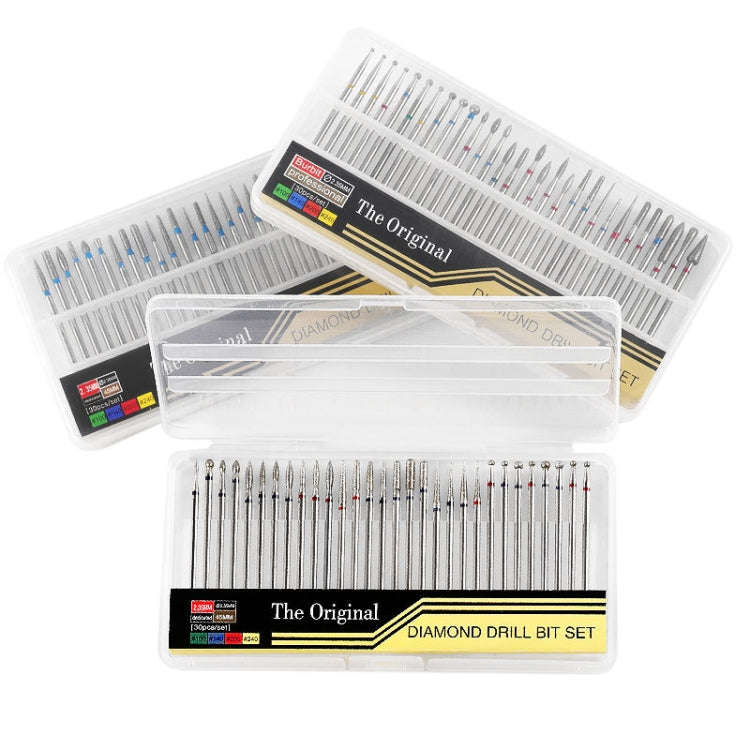 30 Pieces Nail Grinding Heads Set Gold Grinding Heads Nail Remover Tool Set, Color Classification...