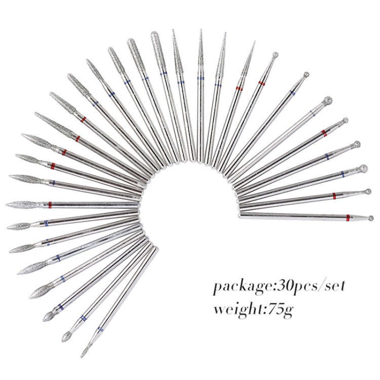 30 Pieces Nail Grinding Heads Set Gold Grinding Heads Nail Remover Tool Set, Color Classification...