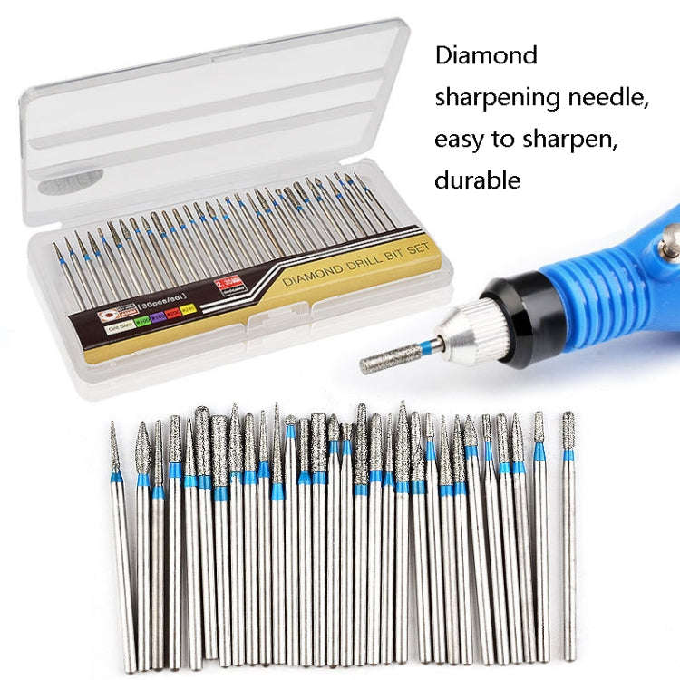 30 Pieces Nail Grinding Heads Set Gold Grinding Heads Nail Remover Tool Set, Color Classification...