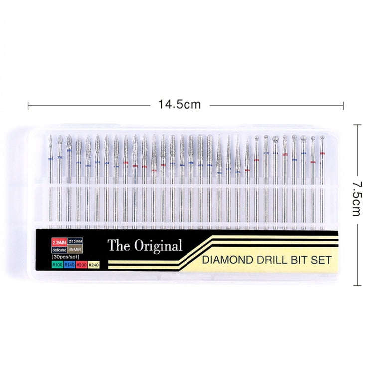 30 Pieces Nail Grinding Heads Set Gold Grinding Heads Nail Remover Tool Set, Color Classification...