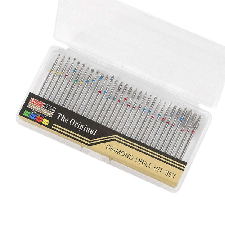 30 Pieces Nail Grinding Heads Set Gold Grinding Heads Nail Remover Tool Set, Color Classification...