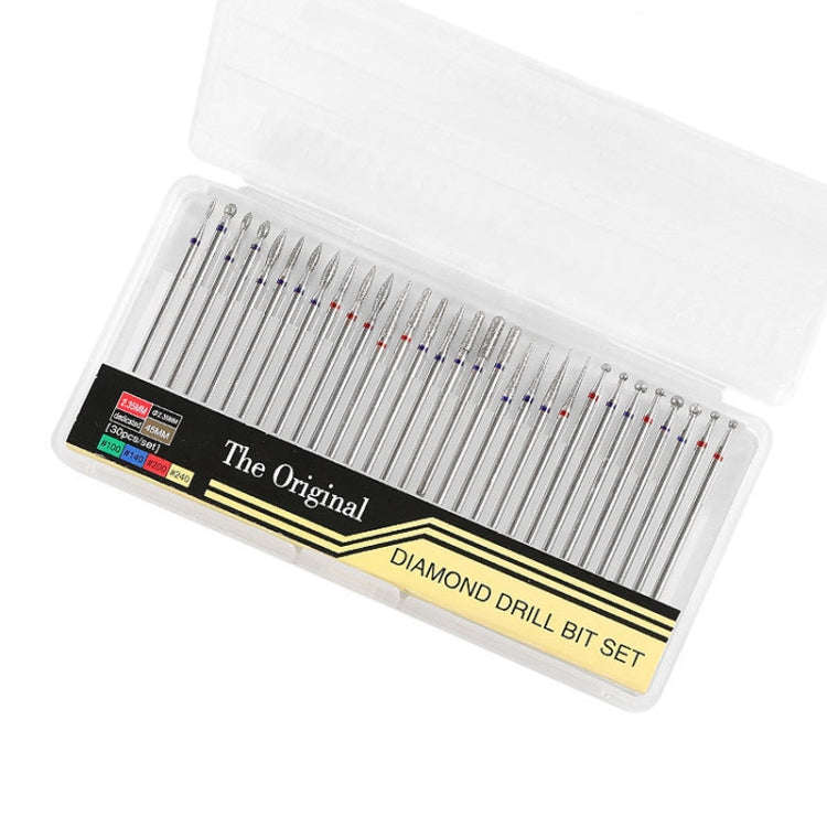 30 Pieces Nail Grinding Heads Set Gold Grinding Heads Nail Remover Tool Set, Color Classification...