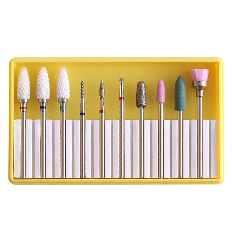 Nail Alloy Tungsten Steel Ceramic Grinding Machine Accessories Nail Grinding Heads Set Polishing ...