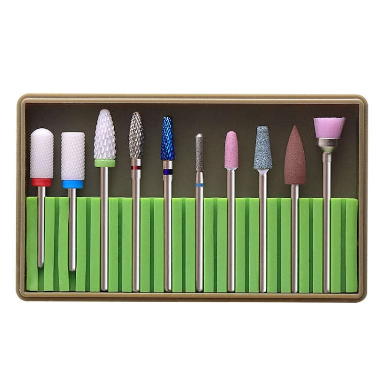 Nail Alloy Tungsten Steel Ceramic Grinding Machine Accessories Nail Grinding Heads Set Polishing ...