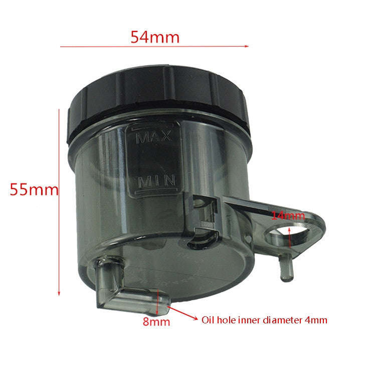 2 PCS Motorcycle Modified Parts Front Brake Oil Liquid Cup Direct Brake Pump Universal Oil Pot(Bl...