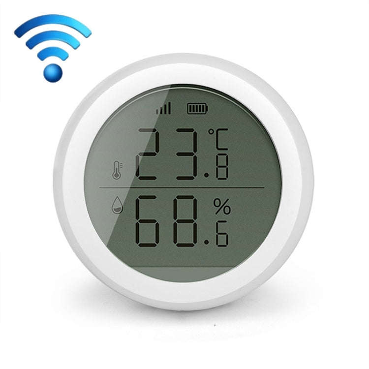 LQ-698 Tuya Smart Home Wireless Temperature And Humidity Detector Sensor, Need to be used with Ga...