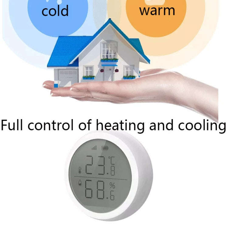 LQ-698 Tuya Smart Home Wireless Temperature And Humidity Detector Sensor, Need to be used with Ga...