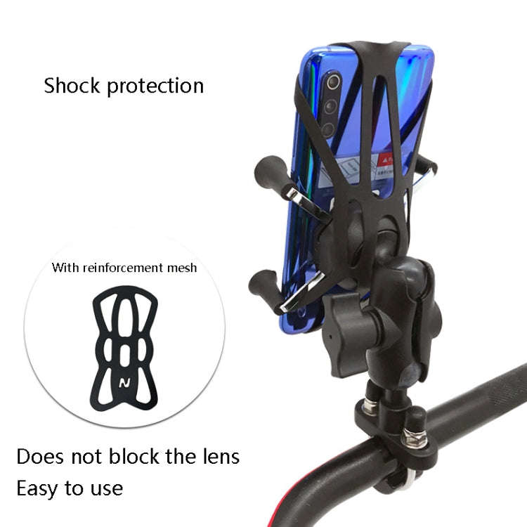 N-STAR N002 Motorcycle Bicycle Mobile Phone Bracket Riding Equipment(Small Tilted Head)