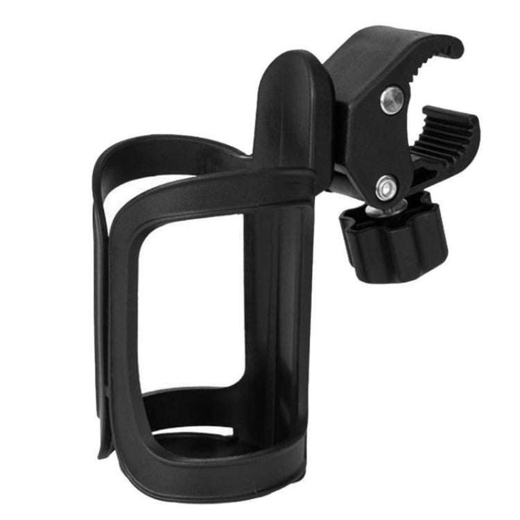 Baby Stroller Universal Cup Braking Bottle Rack Bicycle Kettles Cup Holder Bottle Rack(Black)