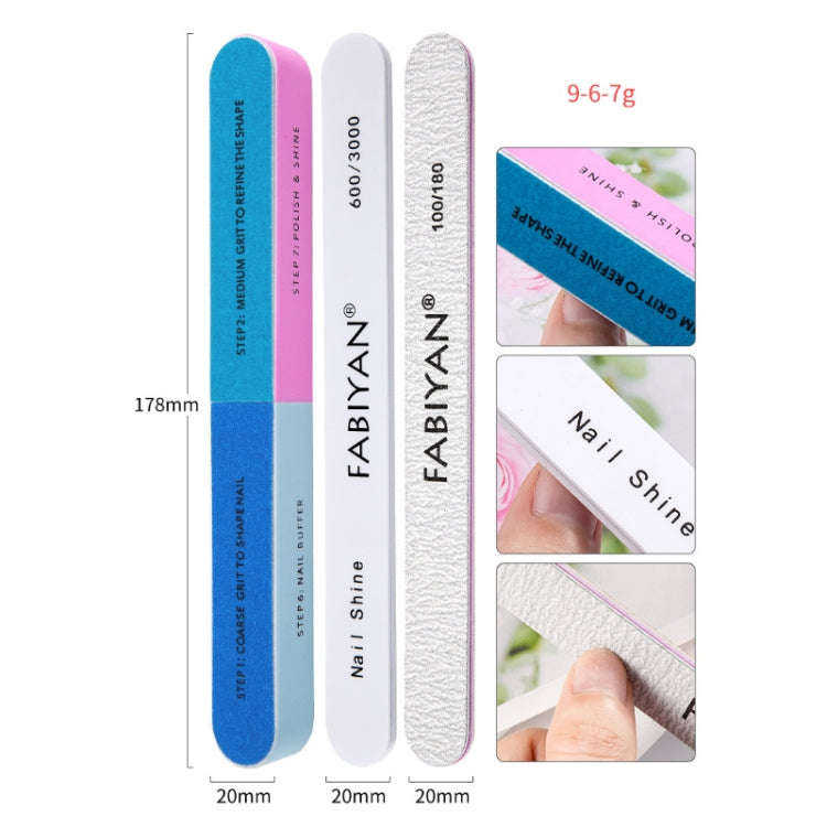 13 In 1 FABIYAN Color Titanium Nail Art Tool Set Dead Skin Shears Steel Push Nail File Pliers