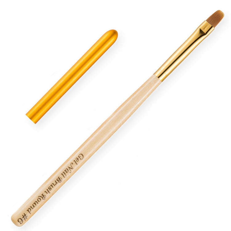 Nail Art Pen Nail Round Head Phototherapy Pen Painted Pen Brush Beauty Brush(Number 6)