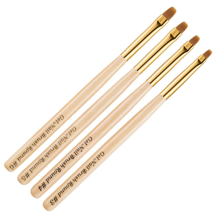 Nail Art Pen Nail Round Head Phototherapy Pen Painted Pen Brush Beauty Brush(Number 5)