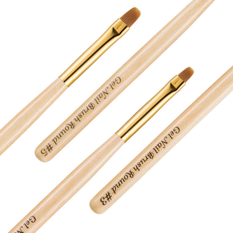 Nail Art Pen Nail Round Head Phototherapy Pen Painted Pen Brush Beauty Brush(Number 6)