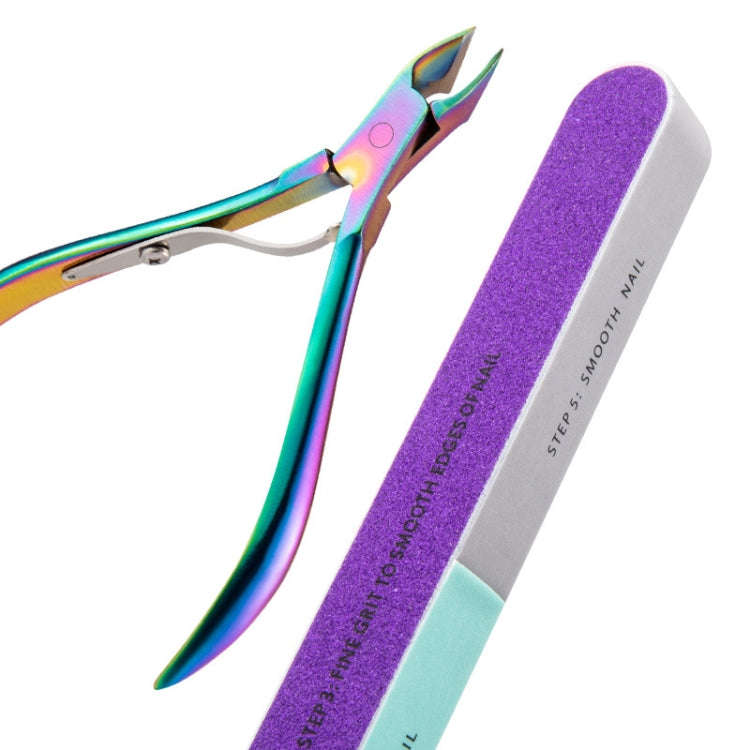 7 in 1 Nail Tools Color Titanium Nail Care Tools(Color Titanium Nude)