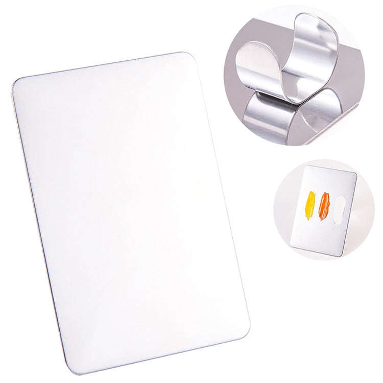 Beauty Makeup Stainless Steel Ring Palette Painted Palette Nail Set, Specification: Large Square