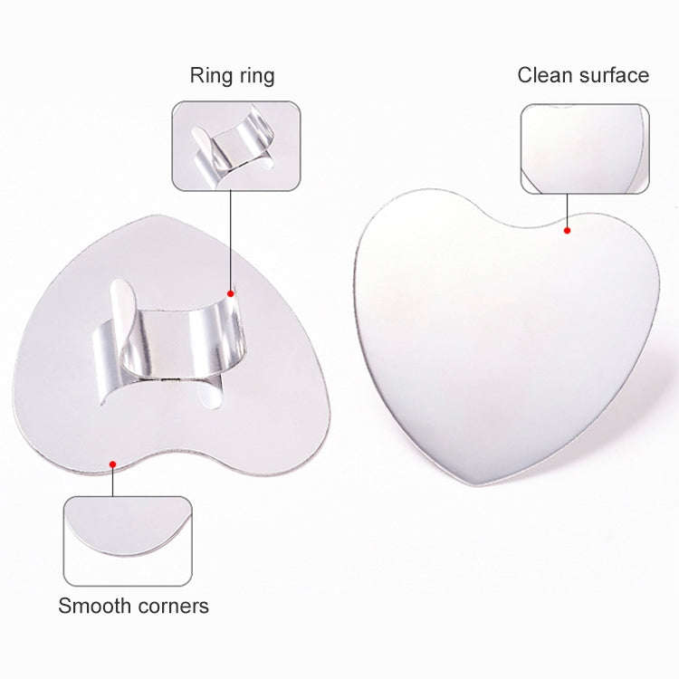 Beauty Makeup Stainless Steel Ring Palette Painted Palette Nail Set, Specification: Large Square