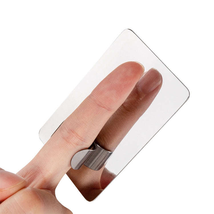 Beauty Makeup Stainless Steel Ring Palette Painted Palette Nail Set, Specification: Large Square