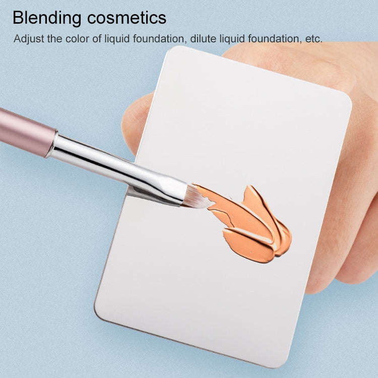 Beauty Makeup Stainless Steel Ring Palette Painted Palette Nail Set, Specification: Large Square
