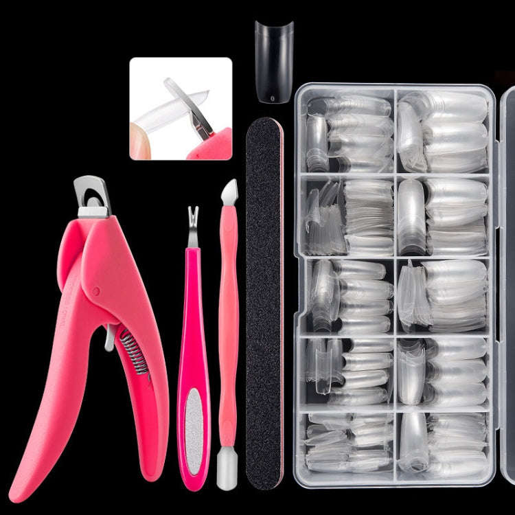 Manicure Tool  Set Fingernails Word Cut Set, Specification: Transparent French