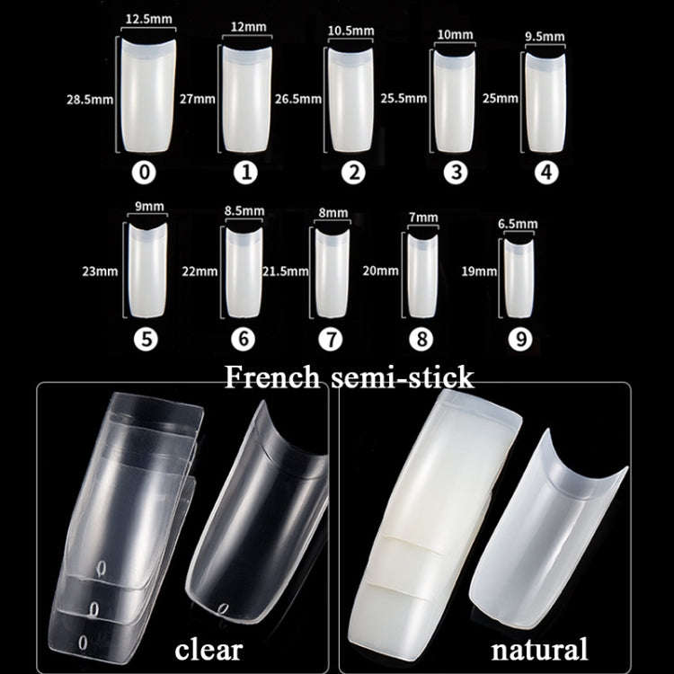 Manicure Tool  Set Fingernails Word Cut Set, Specification: Transparent French