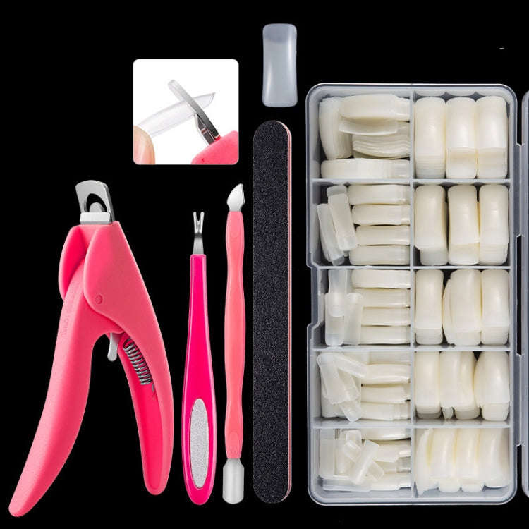 Manicure Tool  Set Fingernails Word Cut Set, Specification: Natural Semi-post