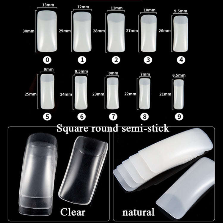Manicure Tool  Set Fingernails Word Cut Set, Specification: Natural Semi-post