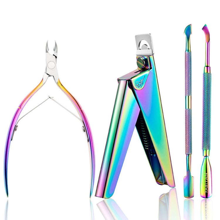 FABIYAN Nail Art Scissors Set Stainless Steel Nail Clippers Dead Skin Scissors Remover Steel Push...
