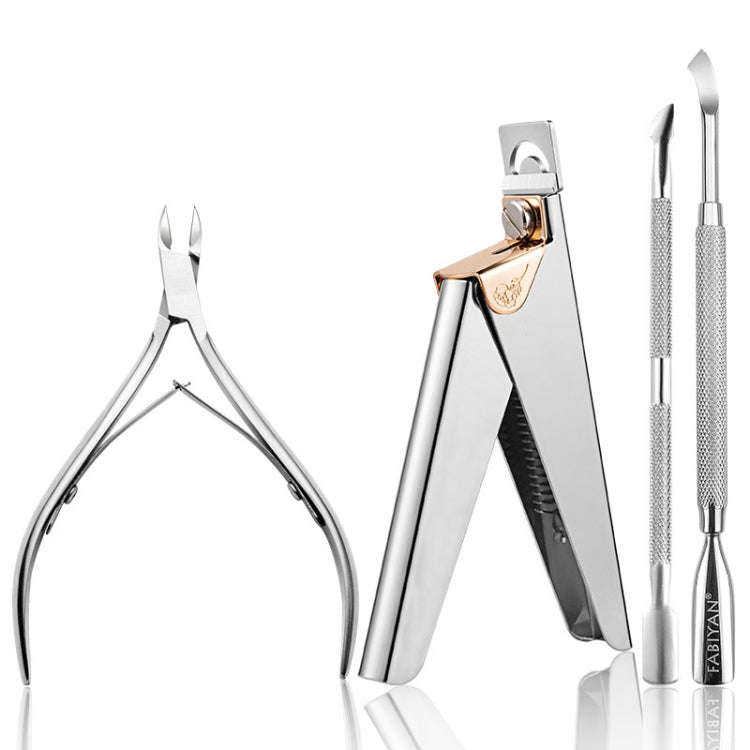 FABIYAN Nail Art Scissors Set Stainless Steel Nail Clippers Dead Skin Scissors Remover Steel Push...