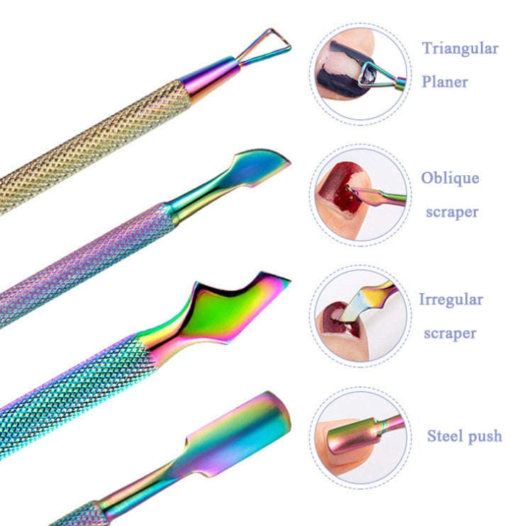 FABIYAN Nail Art Scissors Set Stainless Steel Nail Clippers Dead Skin Scissors Remover Steel Push...