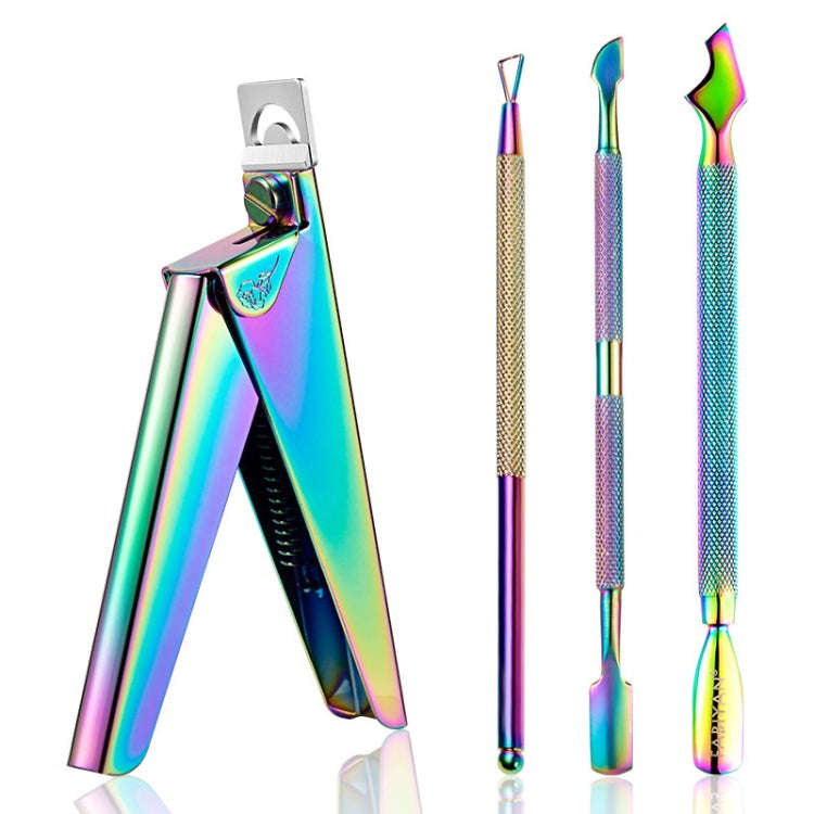 FABIYAN Nail Art Scissors Set Stainless Steel Nail Clippers Dead Skin Scissors Remover Steel Push...