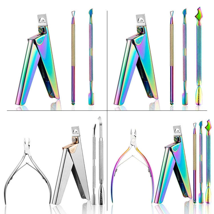 FABIYAN Nail Art Scissors Set Stainless Steel Nail Clippers Dead Skin Scissors Remover Steel Push...