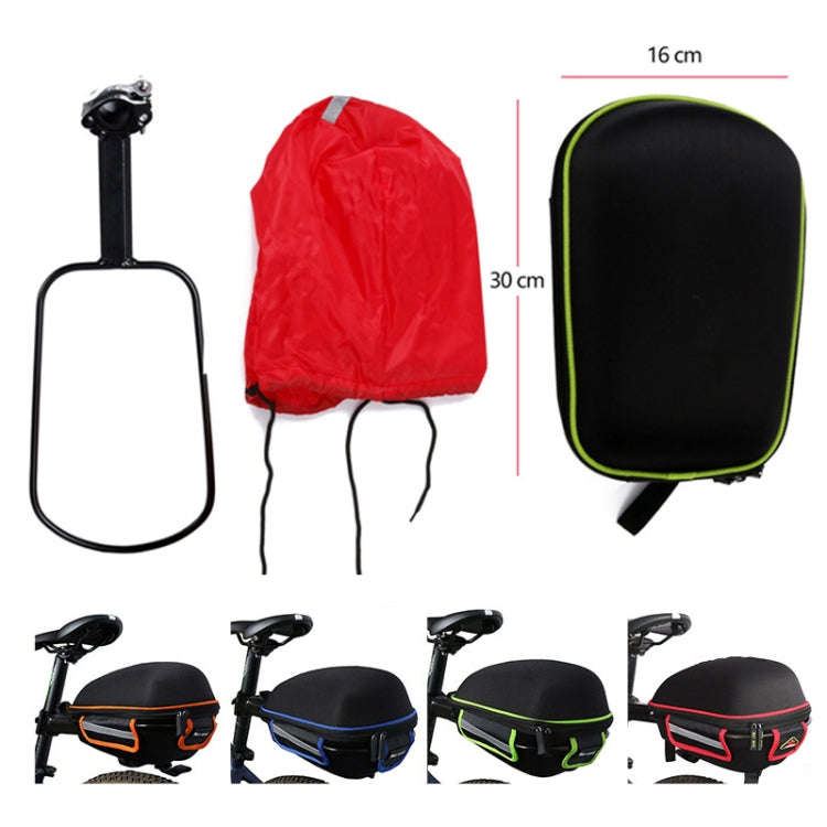 West Biking  Bicycle Shelf Mountain Road Bike Big Capacity Bag Riding Shelf Hard Shell Tail Bag  ...