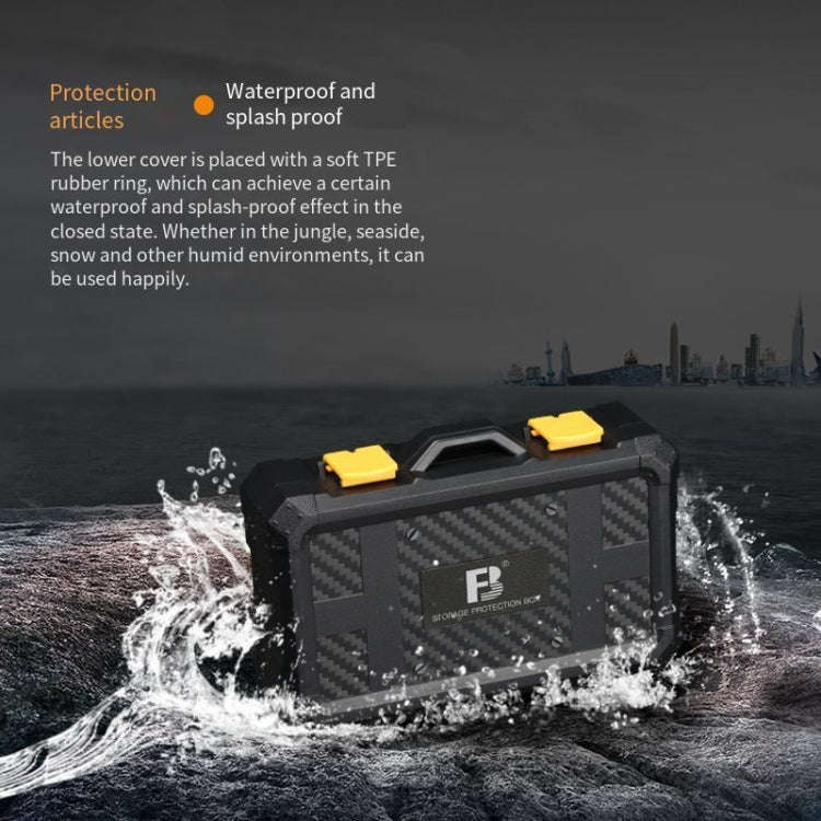 SCB08 Camera Battery Storage Card Protection Box Battery Storage Box(Black)