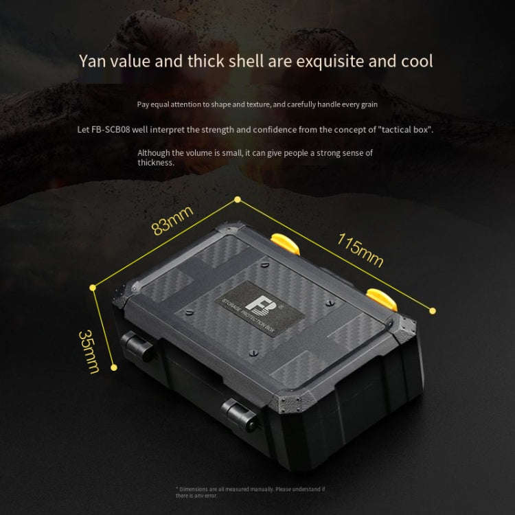 SCB08 Camera Battery Storage Card Protection Box Battery Storage Box(Black)