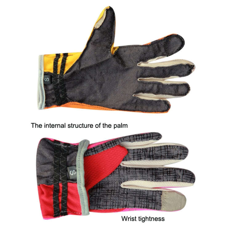JUNGLE LEOPARD Outdoor Sports Mountaineering Full Finger Gloves Mesh Touch Screen Anti-Skid Glove...