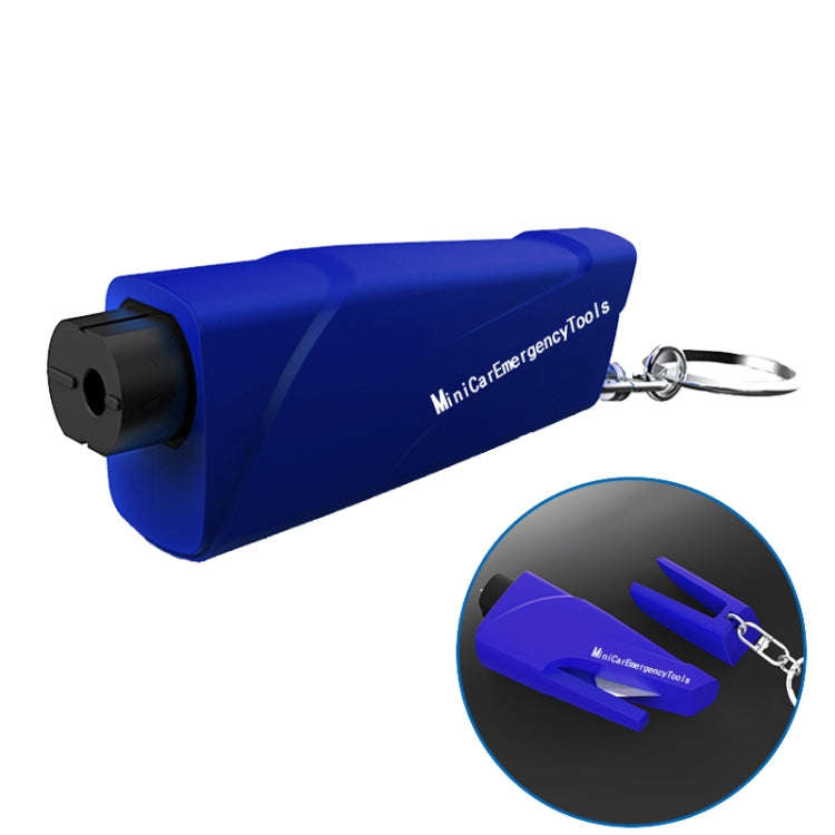 Car Safety Hammer Escapes Trapped Window Broken Device(Blue)