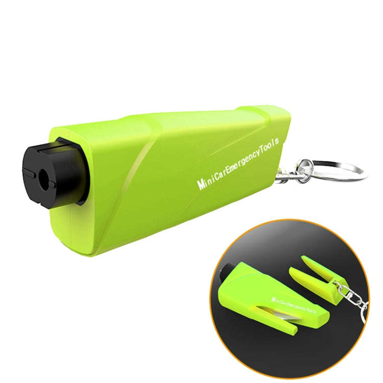 Car Safety Hammer Escapes Trapped Window Broken Device(Green)