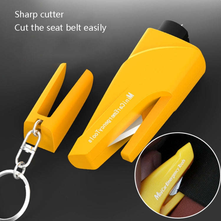 Car Safety Hammer Escapes Trapped Window Broken Device(Black)