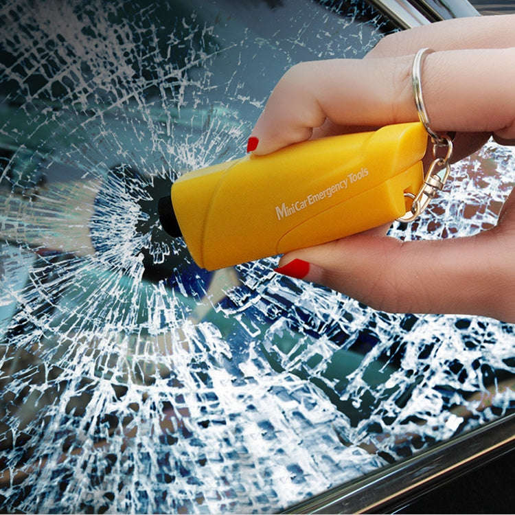 Car Safety Hammer Escapes Trapped Window Broken Device(Green)