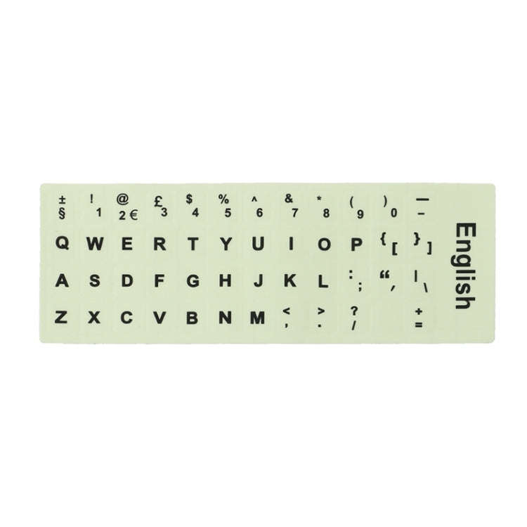 3 PCS Luminous Keyboard Stickers Notebook Desktop Computer Keyboard Stickers(English)