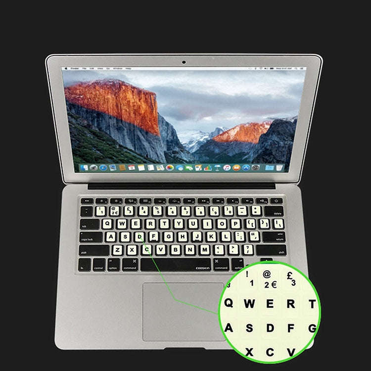 3 PCS Luminous Keyboard Stickers Notebook Desktop Computer Keyboard Stickers(Spanish)